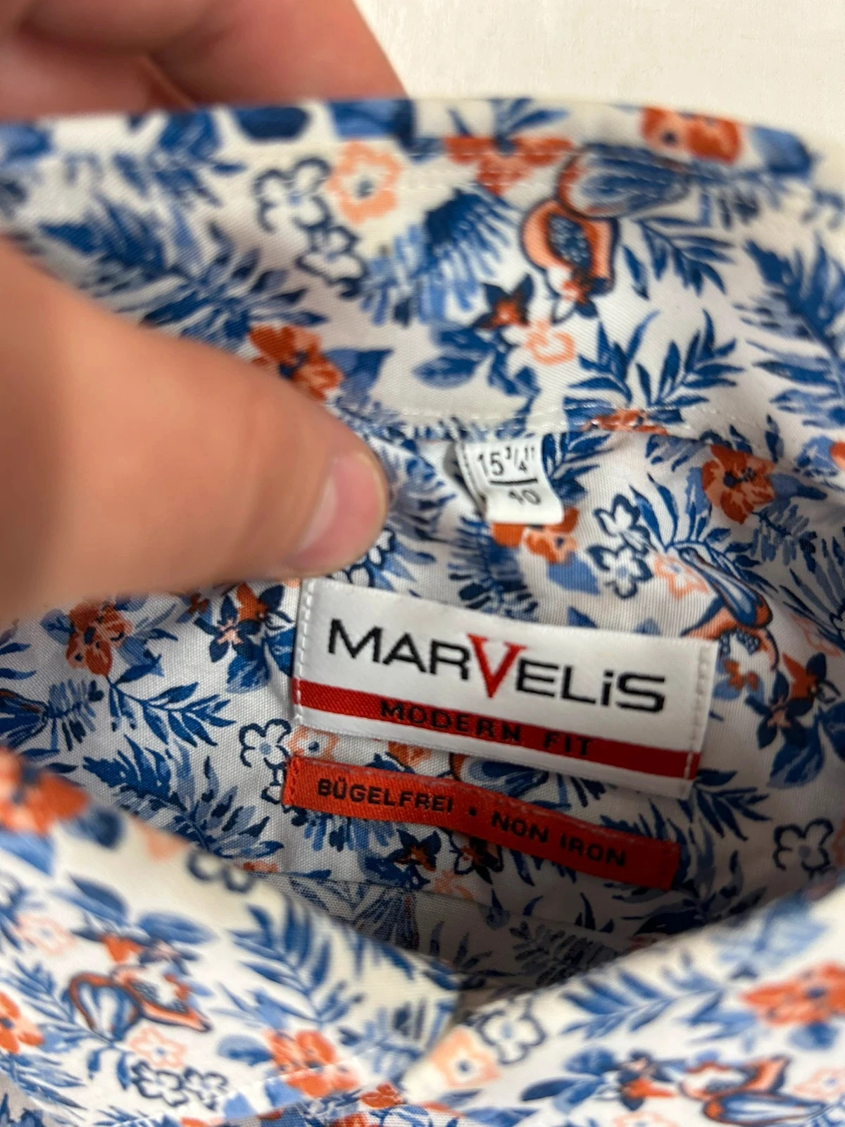 Camisa com estampa floral azul Marvelis tamanho 40 – photo 6